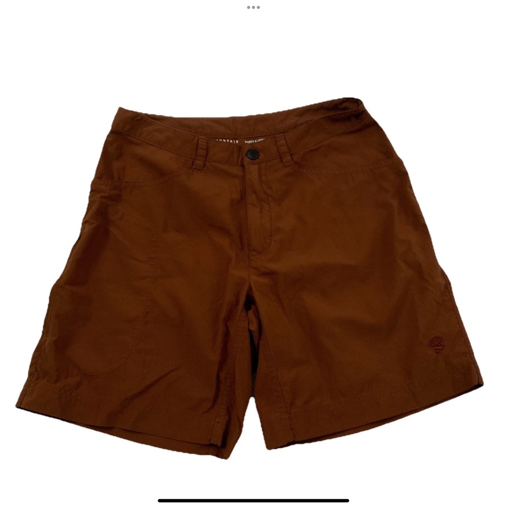 Mountain Hardwear Women’s Size 4 Shorts Brown Cargo Outdoor Hiking Camping Nylon